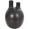 CosmoLiving by Cosmopolitan Black Round Ceramic Bud Vase Set